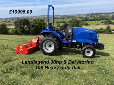 Landlegend & Del Morino 30hp & 158 Flipper flail