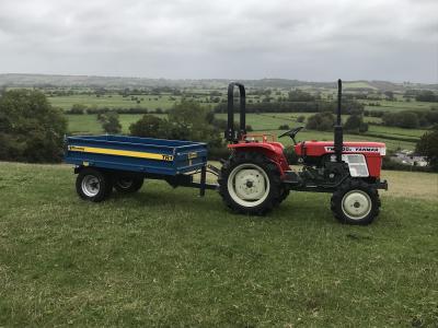 Fleming 1.25 ton Tipping trailer 6x4 with 12' sides