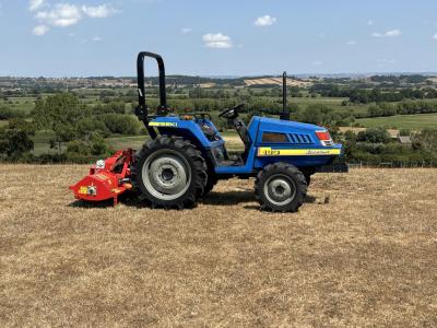 Iseki & Del morino 18HP tractor & flail mower