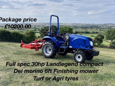 Landlegend & Del Morino 30HP Tractor & 180 Finishing mower